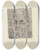 Triptych art skateboard deck of Ernst Ludwig Kirchner Kopf Prof E K by Ernst Ludwig Kirchner (1880-1938)