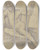 Triptych art skateboard deck of Victor Mller Lagernder Mnnlicher Akt In Vorderansicht Mit Der Linken Auf Einen Stab Gesttzt by Victor Muller (1829-1871)
