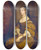 Triptych art skateboard deck of Sir Peter Lely Barbara Villiers Duchess Of Cleveland by Sir Peter Lely (1618-1680)