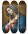 Triptych art skateboard deck of Onorio Marinari The Madonna by Onorio Marinari (1627-1715)