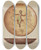 Triptych art skateboard deck of Jessica Price Pa German Pie Plate by Jessica Price