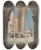 Triptych art skateboard deck of Hercules Brabazon Brabazon Column Of St Marks Venice by Hercules Brabazon Brabazon (1821-1906)