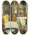 Triptych art skateboard deck of Eugne Delacroix The Execution Of The Doge Marino Faliero by Eugene Delacroix (1798-1863)