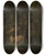 Triptych art skateboard deck of Alexandre Falguire Maison De Campagne De Lartiste by Alexandre Falguiere (1831-1900)