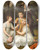 Triptych art skateboard deck of Christoffer Wilhelm Eckersberg Portrt Af Kammerherre Plantageejer Og Vicegouvernr I Vestindien Sbtkers Fire Brn Malede I Hummeltofte Have by Christoffer Wilhelm Eckersberg (1783-1853)