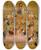Triptych art skateboard deck of Master Of The Cini Madonna Dormition Of The Virgin by Master Of The Cini Madonna (14-)