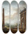 Triptych art skateboard deck of Hubert Robert The Obelisk_2 by Hubert Robert (1733-1808)
