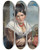Triptych art skateboard deck of Jan Adam Kruseman Girl Resting by Jan Adam Kruseman (1804-1862)