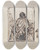 Triptych art skateboard deck of Nicaise De Keyser The Return Of The Crusader To His Homeland_2 by Nicaise De Keyser (1813-1887)