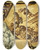 Triptych art skateboard deck of Jos Mara Sert Intelligence Industrial Progress Technological Progress by Jose Maria Sert (1874-1945)