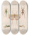 Triptych art skateboard deck of Jean Gabriel Pretre Insectes Recueillis En Afrique Et En Amrique Pl42 by Jean Gabriel Pretre (1768-1849)