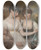 Triptych art skateboard deck of John Russell Portrait Of Anne And Maria Russell by John Russell (1745-1806)