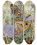 Triptych art skateboard deck of Paulandre Robert Le Myrtil by Paul-Andre Robert (1901-1977)