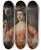 Triptych art skateboard deck of Anders Eklund Elisabeth Palm by Anders Eklund