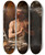 Triptych art skateboard deck of Luis Tristn St Dominic In Penitence by Luis Tristan (1585-1624)