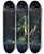 Triptych art skateboard deck of Narcissevirgile Diaz De La Pea Forest Scene_2 by Narcisse-Virgile Diaz de La Pea (1808-1876)
