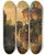 Triptych art skateboard deck of Christian Jank Venice A View Of Santi Giovanni E Paolo From The Back by Christian Jank (1833-1888)