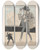 Triptych art skateboard deck of Albert Hahn Ontwerp Voor Een Politieke Spotprent Op De Drankwet by Albert Hahn (1877-1918)
