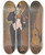 Triptych art skateboard deck of Cyprin Majernk Clown Playing The Violin by Cyprian Majernik (1909-1945)