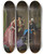 Triptych art skateboard deck of Prudentlouis Leray Choosing Fabric For A New Dress by Prudent-Louis Leray (1820-1879)