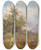 Triptych art skateboard deck of Joseph Jonas In Conversation by Joseph Jonas (1805-1863)