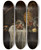 Triptych art skateboard deck of Circle Of Willem Kalf Still Life With Ewer Vessels Lemon Marzipan And Pomegranate by Circle Of Willem Kalf (1619-1693)