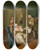 Triptych art skateboard deck of Pietro Longhi The Indiscreet Gentleman by Pietro Longhi (1702-1785)