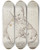 Triptych art skateboard deck of Annibale Carracci Saint Francis Of Assisi With Cross And Skull by Annibale Carracci (1560-1609)