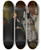 Triptych art skateboard deck of Jan Frederik Pieter Portielje Whispered Confidence by Jan Frederik Pieter Portielje (1829-1908)