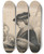 Triptych art skateboard deck of Thomas Worlidge Selfportrait In Soft Cap As An Etcher by Thomas Worlidge (1700-1766)