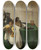 Triptych art skateboard deck of Jan Jansz Den Uyl Pewter Jug And Silver Tazza On A Table by Jan Jansz. den Uyl