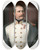 Triptych art skateboard deck of Benjamin Heinrich Orth Portrait Of An Austrian Colonel Decorated With The Military Merit Cross by Benjamin Heinrich Orth