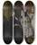 Triptych art skateboard deck of Jan Frederik Pieter Portielje Whispered Confidences by Jan Frederik Pieter Portielje (1829-1908)