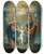 Triptych art skateboard deck of Jernimo Ezquerra The Trinity Of The Earth by Jeronimo Ezquerra (1660-1733)
