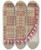 Triptych art skateboard deck of Sarah F Williams Coverlet by Sarah F Williams