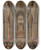 Triptych art skateboard deck of Edward Edwards Interior View Of Westminster Abbey On The Commemoration Of Handel Taken From The Managers Box by Edward Edwards (1738-1806)