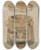 Triptych art skateboard deck of Anthony Zuccarello Wooden Jam Pail by Anthony Zuccarello