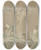 Triptych art skateboard deck of Charles Martin La Femme A Lmeraude Manteau En Tigre De Maxleroy by Charles Martin (1884-1934)