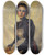 Triptych art skateboard deck of Hans Johann Ludwig Lendorff Portrait Of Marguerite Lendorff Sister Of The Artist by Hans (Johann) Ludwig Lendorff (1863-1946)
