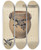 Triptych art skateboard deck of John Dana Stoneware Jar_1 by John Dana (1935)