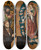 Triptych art skateboard deck of Lucas Cranach Friedrich Der Weise Vor Muttergottes by Lucas Cranach