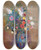 Triptych art skateboard deck of Odilon Redon Bouquet Of Flowers by Odilon Redon (1840-1916)