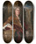Triptych art skateboard deck of Adriaen Van Der Werff Portrait Dun Gentilhomme Accoud Un Pidestal Devant Un Parc by Adriaen van der Werff (1659-1722)