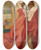 Triptych art skateboard deck of Louis Valtat Portrait De Mme Valtat Les Mains Derrire La Tte by Louis Valtat (1869-1952)