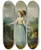 Triptych art skateboard deck of Jeanfrdric Schall A Lady In A Garden With Her Dog by Jean-Frdric Schall (1752-1825)