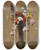 Triptych art skateboard deck of Henri Fantinlatour Fleurs Diverses Dans Un Vase by Henri Fantin-Latour (1836-1904)