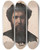 Triptych art skateboard deck of Jeanlon Grme Head Of A Peasant From The Front by Jean-Lon Grme (1824-1904)