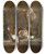 Triptych art skateboard deck of Jean Simon Chardin Still Life With Ray And Basket Of Onions by Jean Simeon Chardin (1699-1779)