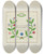 Triptych art skateboard deck of Cornelius Christoffels And Margaret Linsley Pieced Autograph Quilt 1 Piece_5 by Cornelius Christoffels And Margaret Linsley