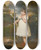 Triptych art skateboard deck of John Hoppner Portrait Of Emma Laura Whitbread Later Lady Eversley17981857 When A Child by John Hoppner (1758-1810)
